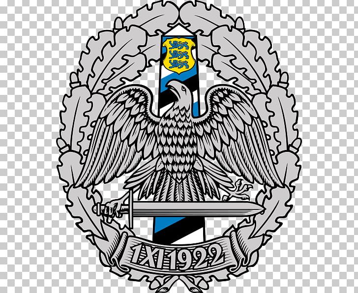 Estonian Border Guard Police And Border Guard Board Piirivalveamet PNG, Clipart, Badge, Beak, Black And White, Border Guard, Coast Guard Free PNG Download