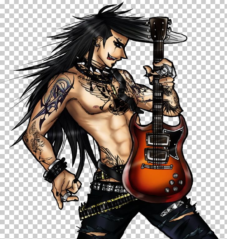 Anime manga rock star Anime manga goth emo rock star guitar bass player   CanStock
