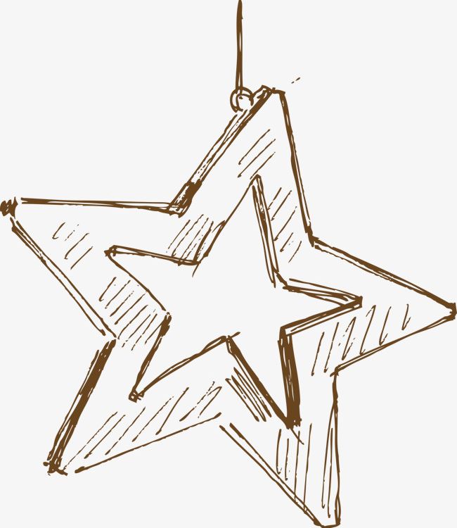 Hand-drawn Line Stars PNG, Clipart, Christmas, Europe, Hand, Hand Drawn Clipart, Hand Painted Free PNG Download