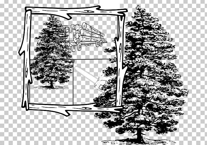Lumberjack Skidder Logging Truck PNG, Clipart, Black And White, Blog, Branch, Christmas Tree, Conifer Free PNG Download