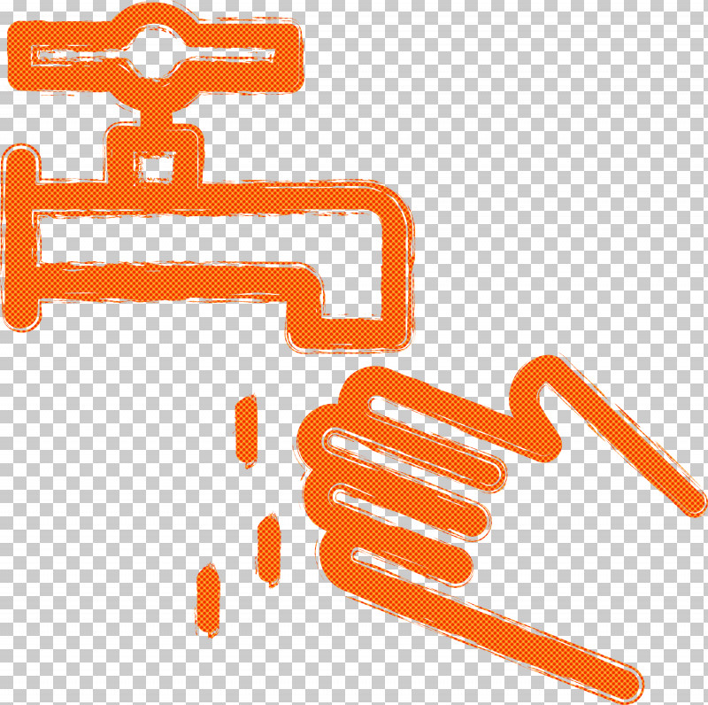 Hand Washing Hand Clean Cleaning PNG, Clipart, Cleaning, Hand Clean, Hand Washing, Line, Orange Free PNG Download