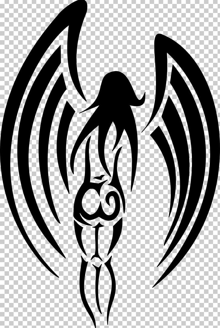 Tribal Art Drawing Angel PNG, Clipart, Angel, Art, Artwork, Black, Black And White Free PNG Download