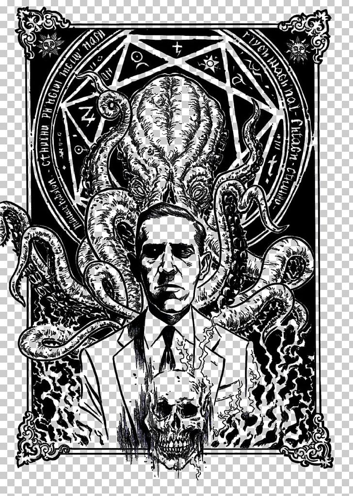 H. P. Lovecraft The Call Of Cthulhu Lovecraftian Horror Art PNG, Clipart, Art, Author, Black And White, Book, Comics Artist Free PNG Download