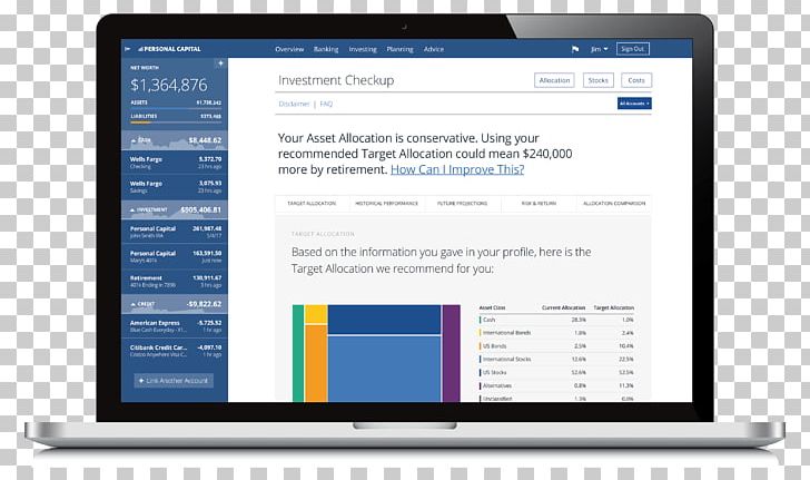 Investment Portfolio Finance Personal Capital Retirement Planning PNG, Clipart, Computer, Computer Program, Display Advertising, Electronics, Investment Free PNG Download