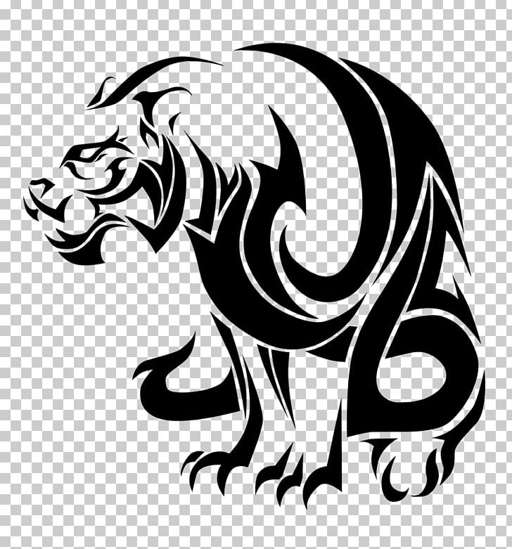 Tiger Tattoo Lion PNG, Clipart, Big Cats, Black, Black And White, Black Tiger, Carnivoran Free PNG Download