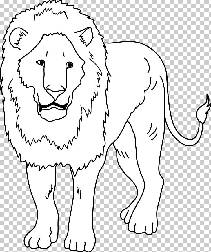 black and white lion drawing