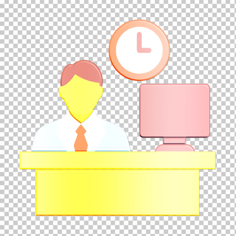 Business Icon Desk Icon Worker Icon PNG, Clipart, Behavior, Business Icon, Cartoon, Desk Icon, Line Free PNG Download