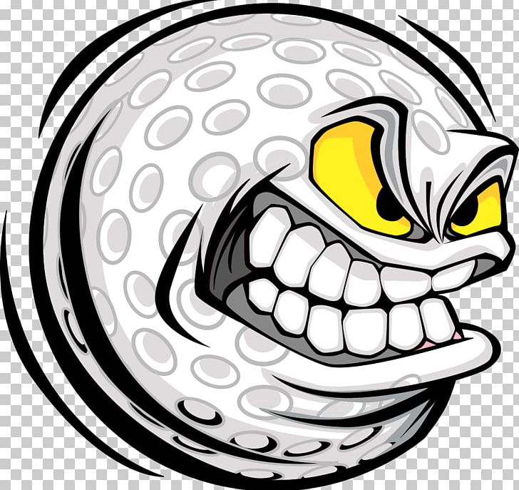 Golf Ball Logo PNG, Clipart, Anger, Artwork, Ball, Black And White, Character Printing Free PNG Download