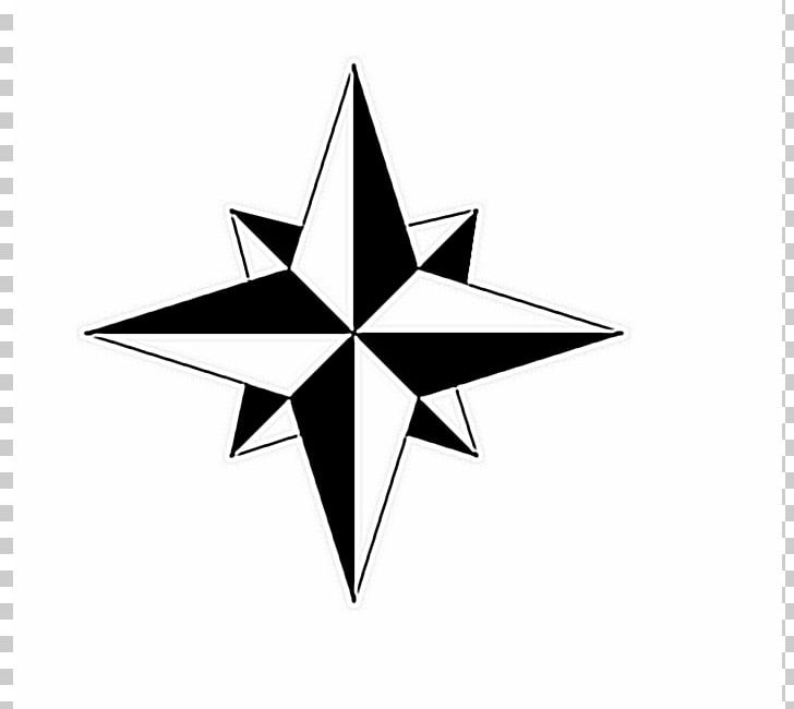 Nautical Star Five-pointed Star PNG, Clipart, Angle, Black And White, Color, Fivepointed Star, Leaf Free PNG Download