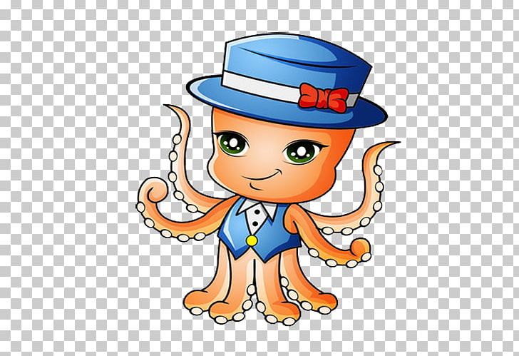 Octopus Takoyaki Cartoon PNG, Clipart, Art, Artwork, Cartoon Octopus, Chef Hat, Christmas Hat Free PNG Download