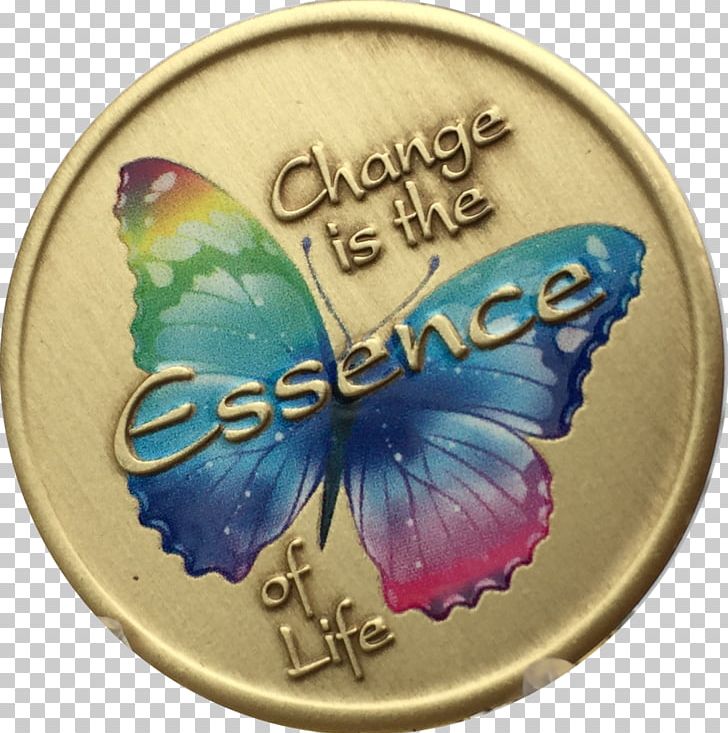 Butterfly Serenity Prayer Color Insect PNG, Clipart, Alcoholics Anonymous, Butterflies And Moths, Butterfly, Challenge Coin, Coin Free PNG Download