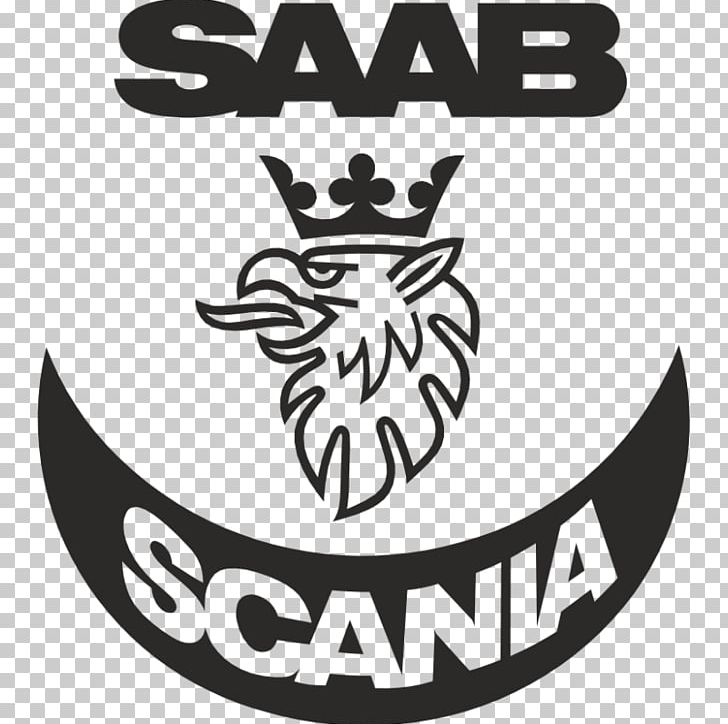 Scania AB Saab Automobile Saab 900 Car PNG, Clipart, Area, Black, Black And White, Brand, Car Free PNG Download