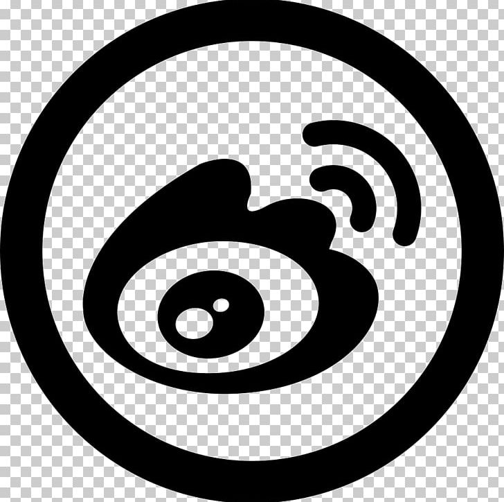 Sina Weibo Tencent Weibo Computer Icons Logo PNG, Clipart, Area, Black, Black And White, Circle, Computer Icons Free PNG Download