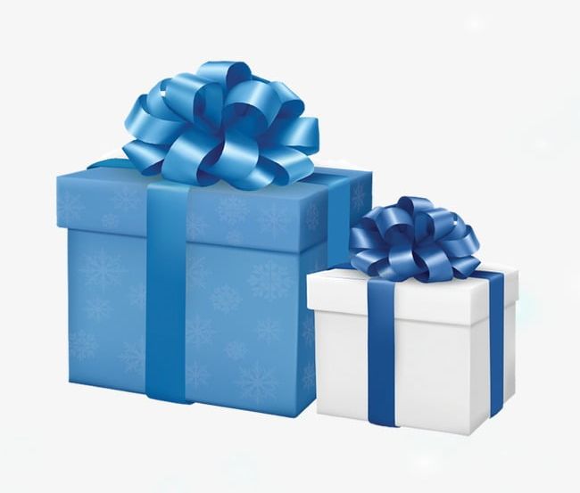 Three-dimensional Blue Ribbon Gift Box PNG, Clipart, Blue, Blue Clipart, Box Clipart, Elements, Gift Free PNG Download