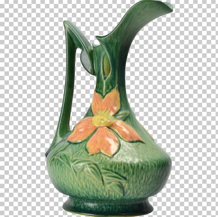 Roseville Vase Jug Pottery Ceramic PNG, Clipart, American Art Pottery, Artifact, Ceramic, Clematis, Drinkware Free PNG Download
