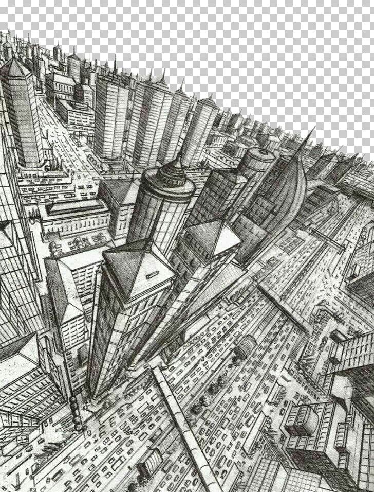 Drawing Perspective Worm's-eye View Sketch PNG, Clipart, Black, Building, Cartoon, Cash, City Free PNG Download