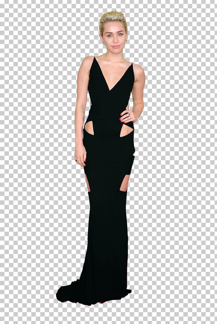 Little Black Dress Fashion Gown Formal Wear PNG, Clipart, 57th Annual Grammy Awards, Black, Clothing, Cocktail Dress, Cyrus Free PNG Download