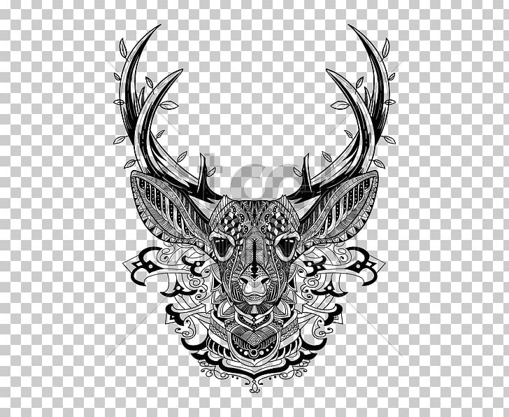 White-tailed Deer Adult Coloring Book: Stress Relieving Patterns Moose PNG, Clipart, Adult, Animal, Antler, Art, Black And White Free PNG Download