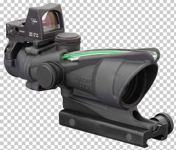 Advanced Combat Optical Gunsight Trijicon Telescopic Sight Red Dot Sight Reflector Sight PNG, Clipart, 4 X, Acog, Advanced Combat Optical Gunsight, Angle, Ar15 Style Rifle Free PNG Download