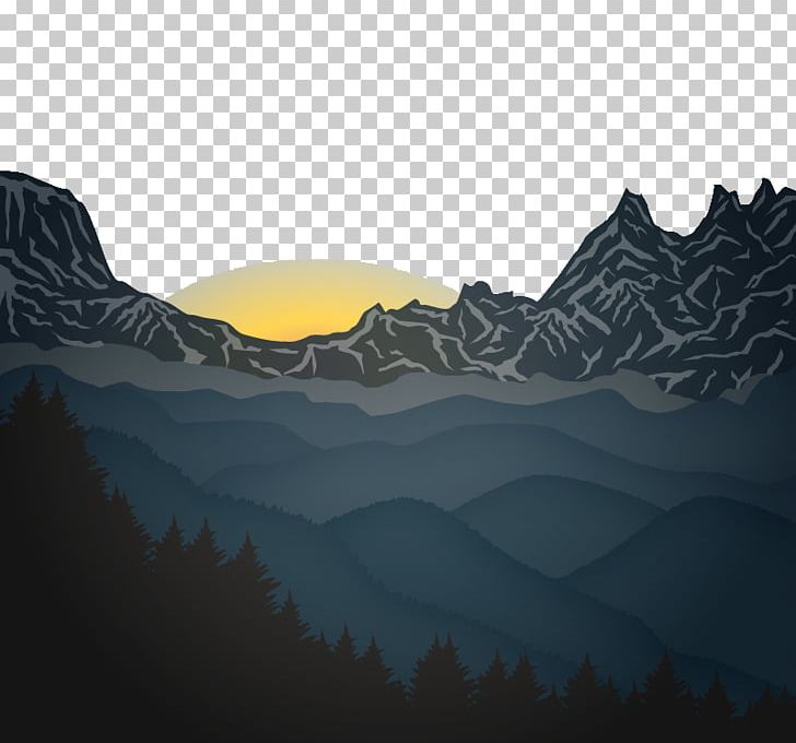 Sunrise Mountain Euclidean PNG, Clipart, Computer Wallpaper, Daytime, Download, Happy Birthday Vector Images, Landscape Free PNG Download