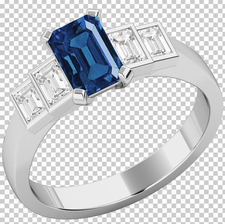 Sapphire Diamond Ring Gold Białe Złoto PNG, Clipart, Baguette, Body Jewellery, Body Jewelry, Diamond, Fashion Accessory Free PNG Download