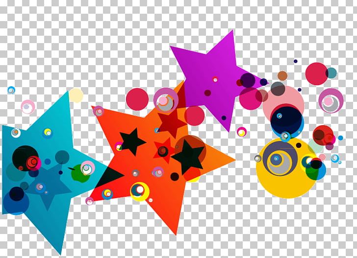 Colorful Hand-painted Stars PNG, Clipart, Abstract, Art, Bright Star, Circle, Color Free PNG Download