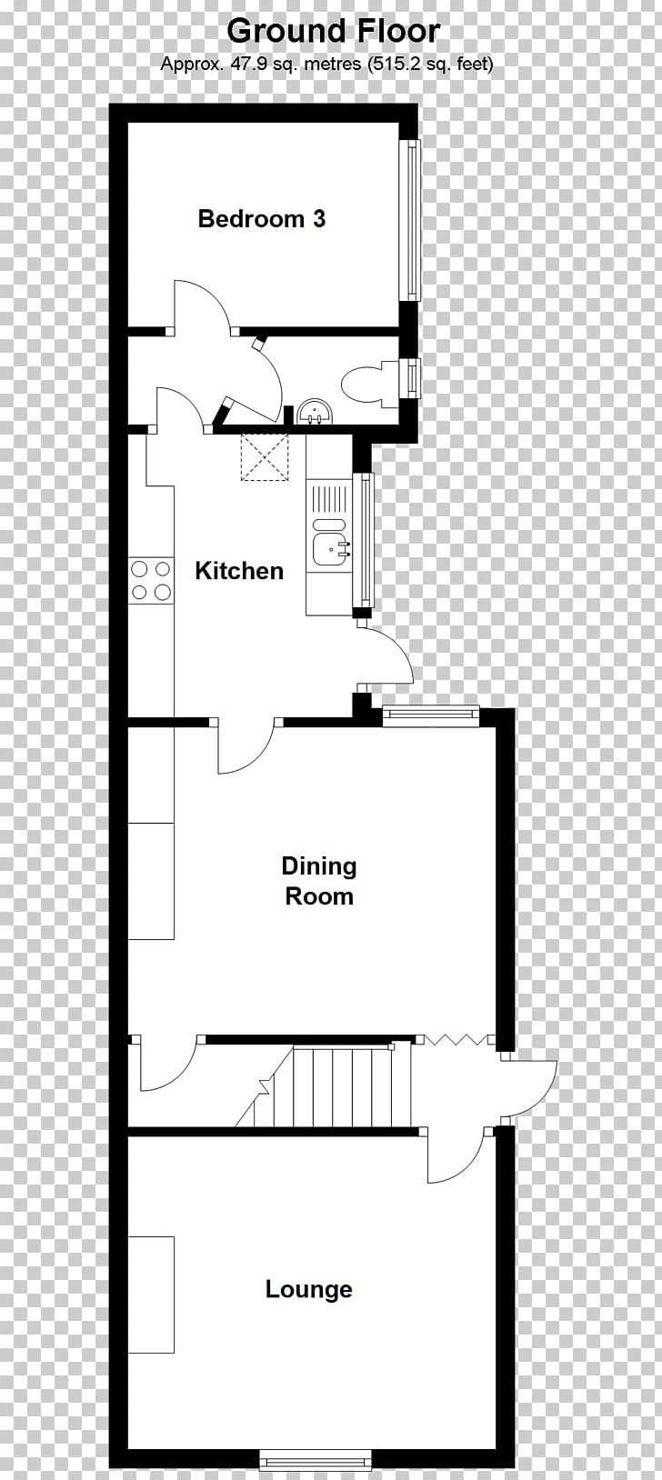 Floor Plan Storey Terraced House Bedroom PNG, Clipart, Angle, Area, Bathroom, Bedroom, Black And White Free PNG Download