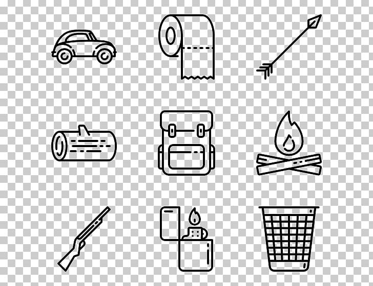 Camping Computer Icons Summer Camp Paper PNG, Clipart, Angle, Area, Black, Black And White, Brand Free PNG Download
