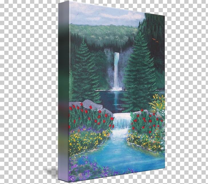 Waterfall Water Resources Painting Landscape Watercourse PNG, Clipart, Body Of Water, Chute, Landscape, Mountain Waterfalls, Nature Free PNG Download