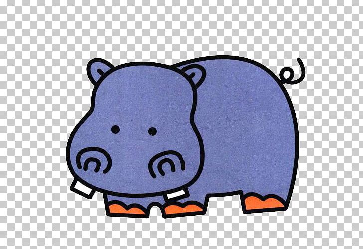 Hippopotamus Painting Child Cartoon Stroke PNG, Clipart, Animal, Animals, Area, Blue, Blue Abstract Free PNG Download