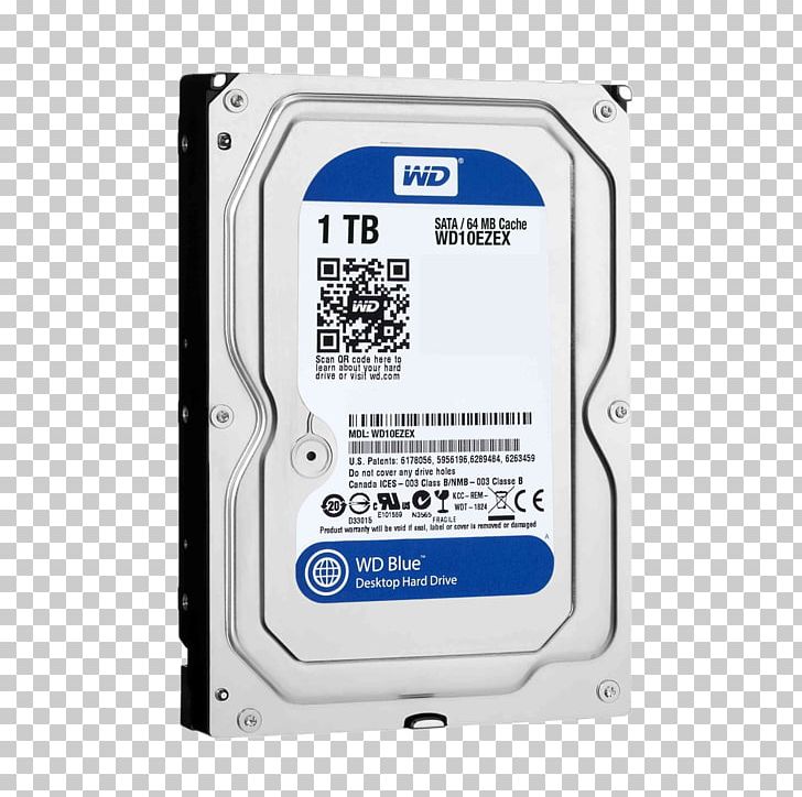 WD Blue Desktop HDD Hard Drives Western Digital Serial ATA Terabyte PNG, Clipart, Computer Component, Data Storage, Digital, Electronic Device, Electronics Free PNG Download