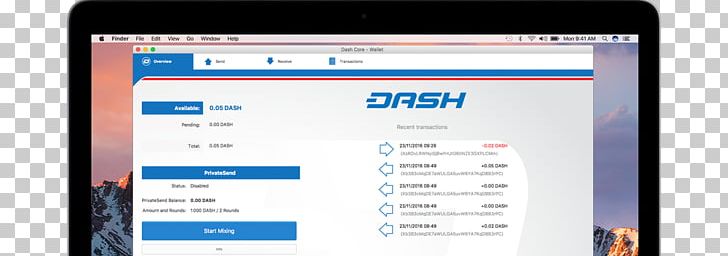 Dash Cryptocurrency Wallet Blockchain PNG, Clipart, Bitcoin, Business, Computer, Computer Program, Display Advertising Free PNG Download