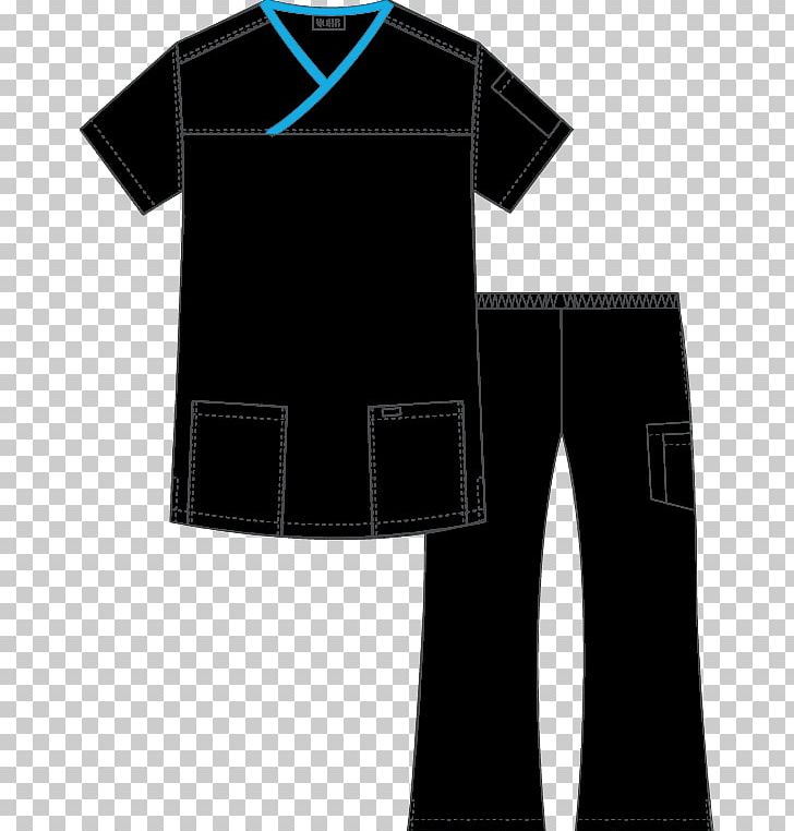 T-shirt Scrubs Flip Flap Set Uniform Sport PNG, Clipart, Angle, Black, Clothing, Flip Mo, Joint Free PNG Download