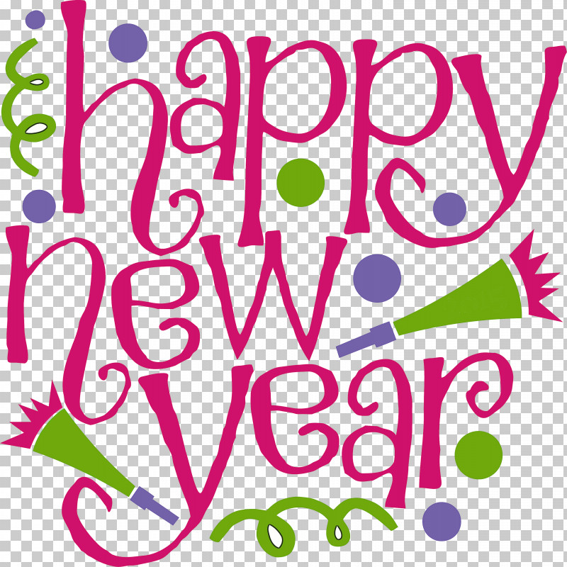 Happy New Year PNG, Clipart, Happy New Year, Line, Magenta, Pink, Text Free PNG Download