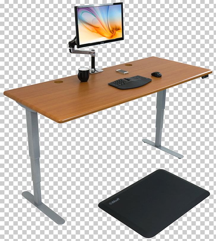 Standing Desk Sit-stand Desk Treadmill Desk PNG, Clipart, Angle, Chair, Computer, Computer Desk, Computer Monitor Accessory Free PNG Download