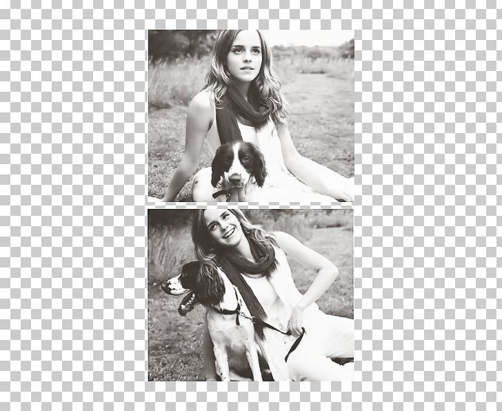 Monochrome Photography Black And White PNG, Clipart, Black And White, Celebrities, Dog, Dog Breed, Emma Watson Free PNG Download