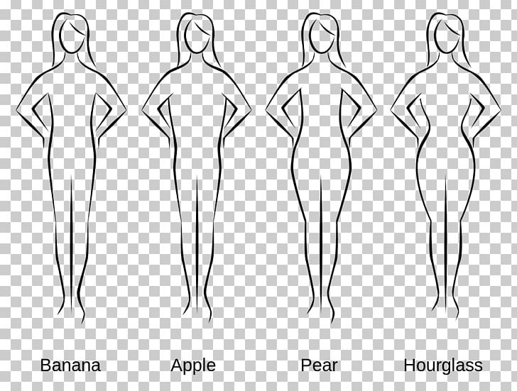 Female Body Shape Woman Human Body Somatotype And Constitutional Psychology PNG, Clipart, Abdomen, Angle, Arm, Back, Black And White Free PNG Download