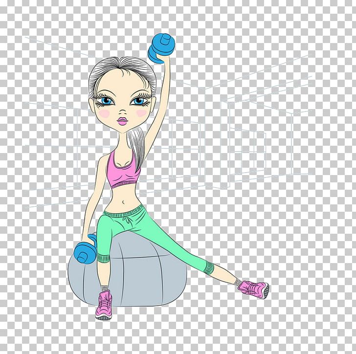 Fitness Centre Cartoon Olympic Weightlifting Physical Exercise PNG, Clipart, Arm, Art, Beauty, Beauty Salon, Cartoon Beauty Free PNG Download