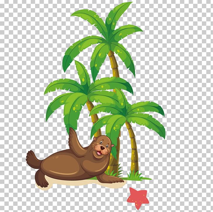 Coconut Arecaceae Animation PNG, Clipart, Animal, Animals, Carnivoran, Coconut Tree, Depositphotos Free PNG Download