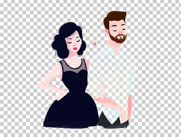 Couple Love Illustration PNG, Clipart, Beauty, Black Hair, Cartoon, Cartoon, Couple Free PNG Download
