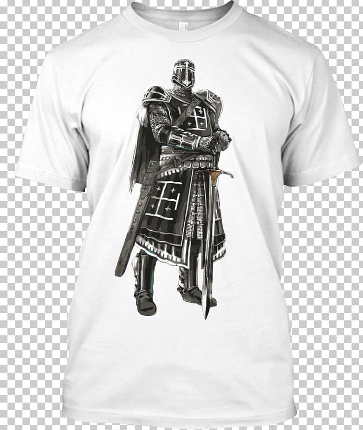 T-shirt Crusades Knights Templar PNG, Clipart, Active Shirt, Black, Brand, Clothing, Crew Neck Free PNG Download