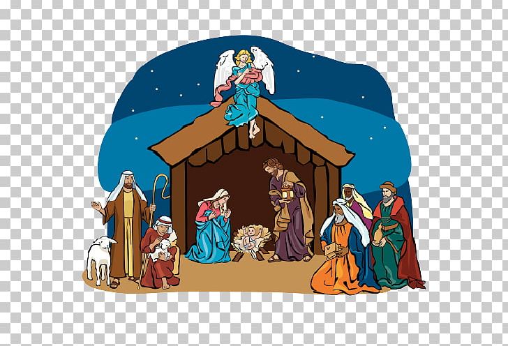 Nativity Scene Nativity Of Jesus Gospel Of Matthew Gospel Of Luke PNG, Clipart, Angel, Biblical Magi, Cartoon, Christmas, Christmas Decoration Free PNG Download