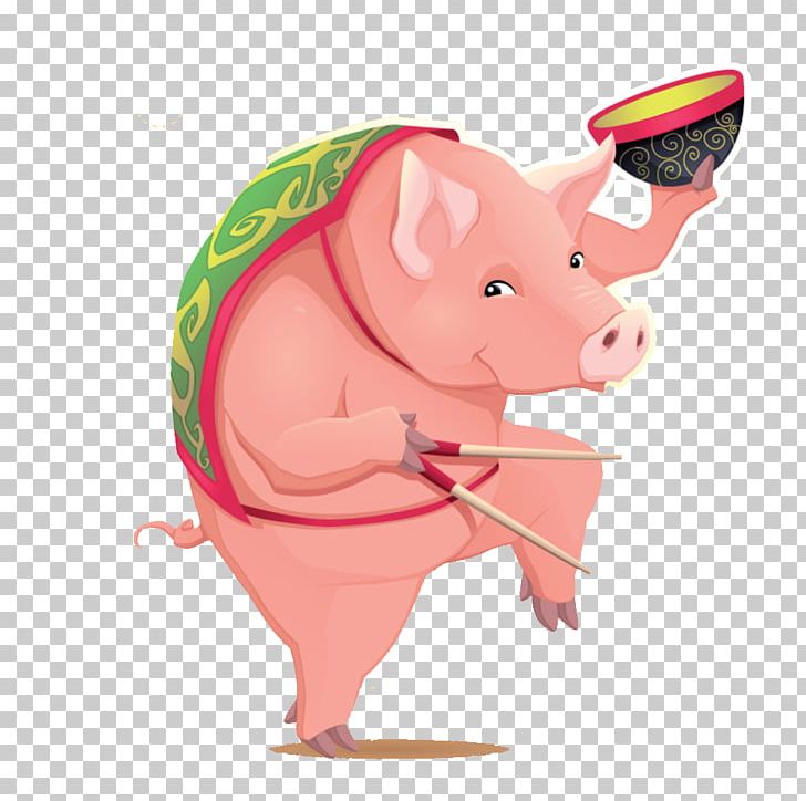 Domestic Pig Illustration PNG, Clipart, Animals, Cartoon, Dra, Fat Pig, Flying Pig Free PNG Download