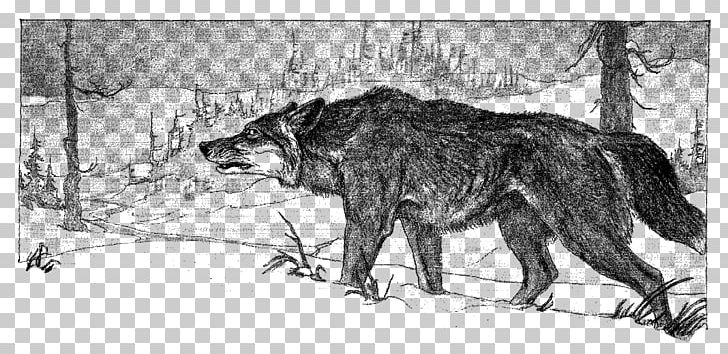 Gray Wolf Wolf Hunting PNG, Clipart, Animals, Artwork, Black And White, Canidae, Carnivoran Free PNG Download