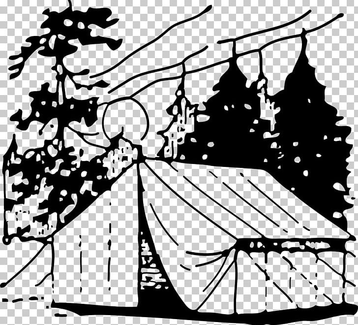 Camping Tent PNG, Clipart, Art, Artwork, Black, Black And White, Branch Free PNG Download
