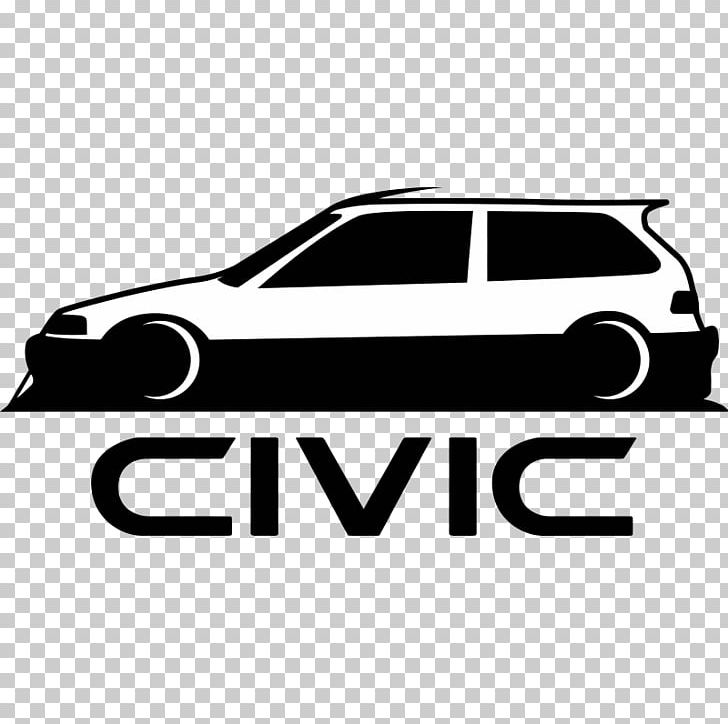 Honda CR-X Car Sixth Generation Honda Civic Fifth Generation Honda Civic PNG, Clipart, Automotive Exterior, Black, Black And White, Brand, Car Free PNG Download