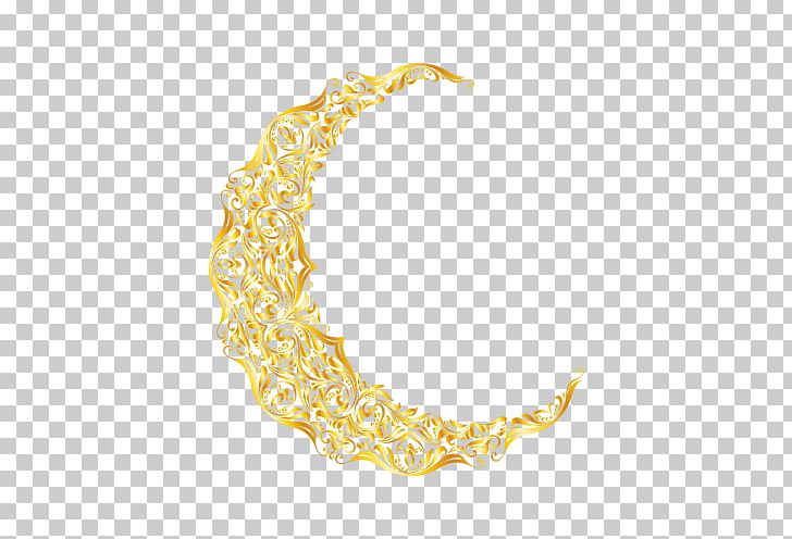 Islam Gold Moon. PNG, Clipart, Body Jewelry, Chain, Desktop Wallpaper, Eid Alfitr, Five Pillars Of Islam Free PNG Download