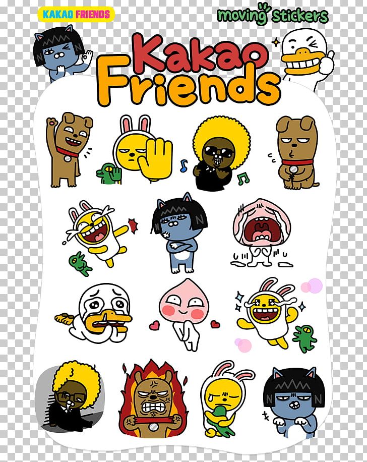 KakaoTalk Sticker Kakao Friends PNG, Clipart, Area, Art, Business, Daniel Wellington, Emoticon Free PNG Download