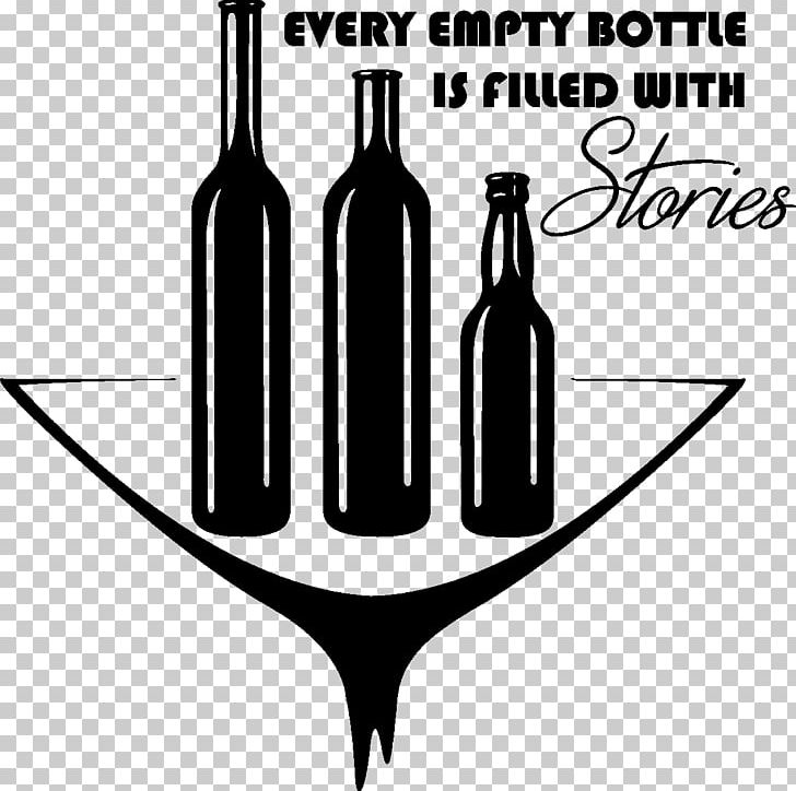 Wall Decal Wine Glass Bottle PNG, Clipart, Black And White, Bottle, Decal, Drinkware, Empty Bottle Free PNG Download