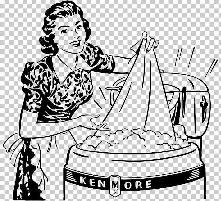 Homemaker Drawing Graphics Housewife Laundry PNG, Clipart, Arm, Art, Black And White, Cleaning, Clothes Clipart Free PNG Download